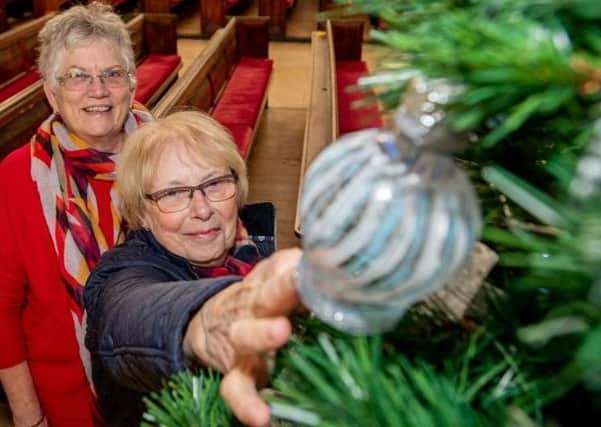 A photo from the first Christmas Tree Festival at St James' Church in 2018.