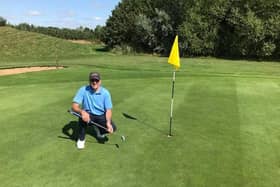 Matt Tunaley is preparing to take on his golfing challenge for Parkinsons UK. EMN-210921-172730001
