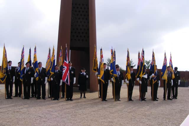 Representatives from Spilsby and district Royal British Legion carried the standard at the county's 100th anniversary celebrations at the International Bomber Command Centre (IBCC) in Lincoln.
