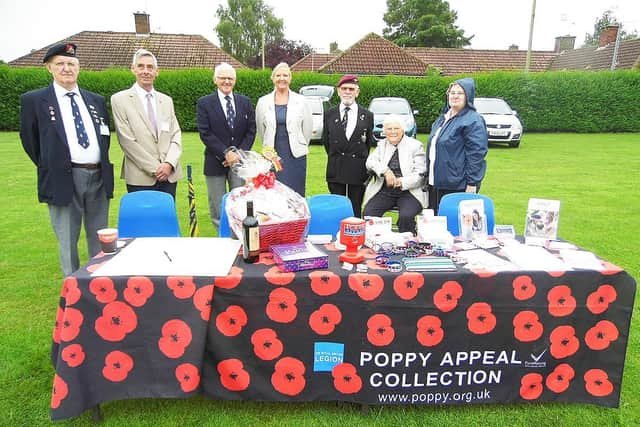 Raising money for the Poppy Appeal.