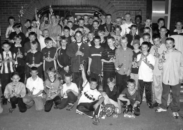 Junior footballers in Kirton in 2000.