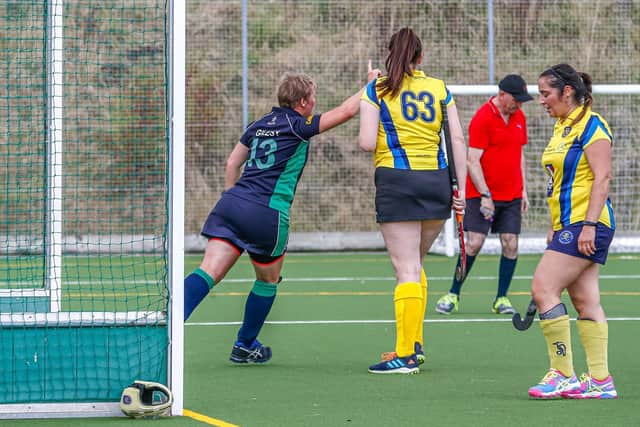 Louth ladies first team got their first win on the new pitch. Pic by David Dales.