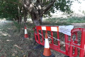 Off limits. Town councillors are coming up with a plan after it was discovered the new nature area created from a disused corner of Sleaford cemetery is contaminated with old asbestos particles. EMN-210923-145913001