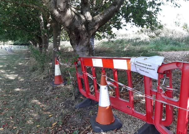 Off limits. Town councillors are coming up with a plan after it was discovered the new nature area created from a disused corner of Sleaford cemetery is contaminated with old asbestos particles. EMN-210923-145913001