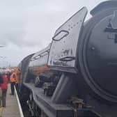 The Flying Scotsman arriving in Skegness as part of the nostalgic Jolly Fisherman excursion.