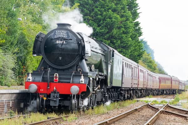 The Flying Scotsman steaming into Sleaford. Photo: Mark Suffield