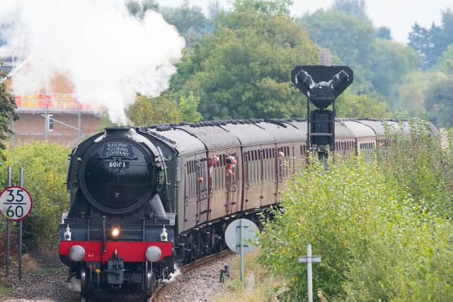 The Flying Scotsman, steaming into Sleaford. Photo: Mark Suffield.