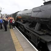 The Flying Scotsman in Skegness Station.