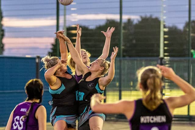 Boston Netball League action. Photo: By David Dales