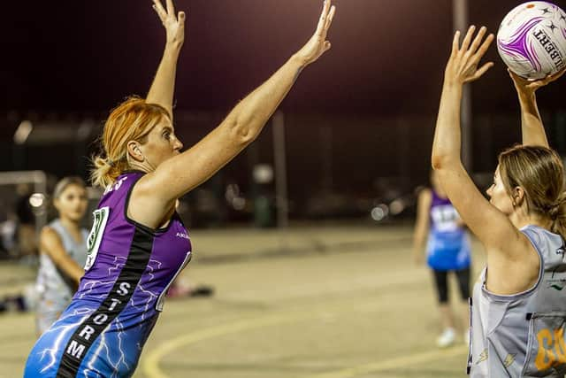 Boston Netball League action. Photo: By David Dales