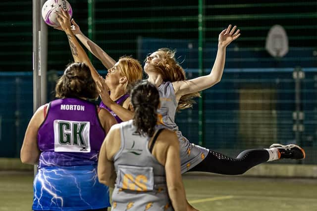 Boston Netball League action. Photo: By David Dales