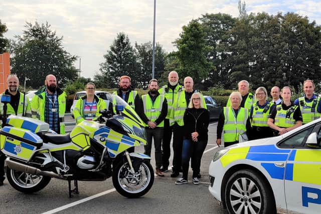Multi-agency partners gather in Boston at the start of the first Operation Clean Sweep. EMN-210922-111122001