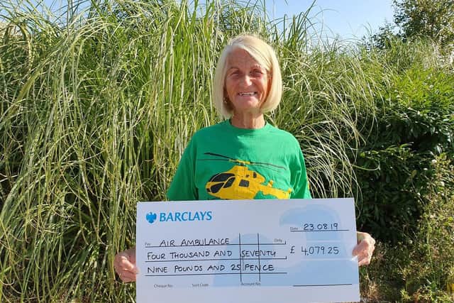 Mary Clover raised more than £4,000 after her previous skydives in Summer 2019.