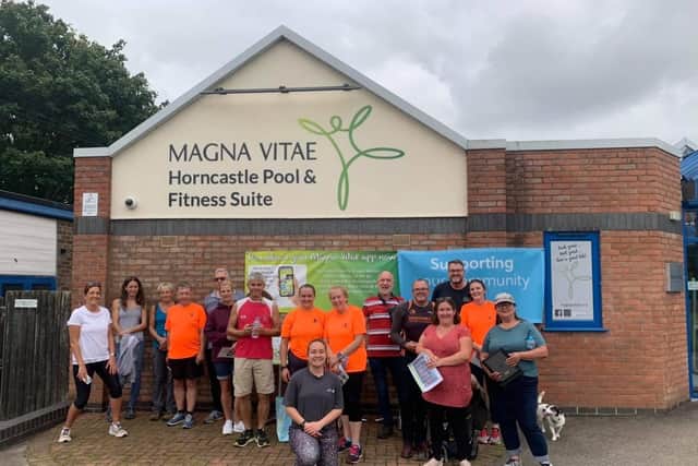 The run and talk event in Horncastle. EMN-210929-111059001