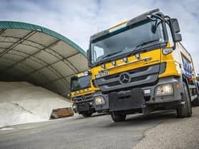 Some of the gritters here in Lincolnshire.