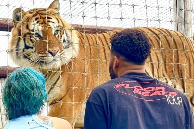 A TV celebrity has shown his support to Lincolnshire Wildlife Park. Images supplied.