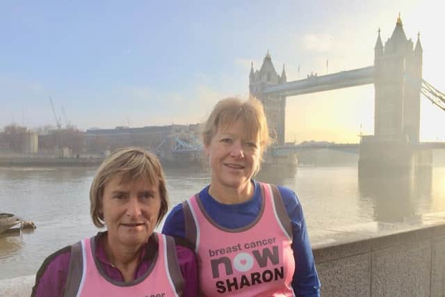 Elaine and Sharon, pictured at the 2018 London Big Half.