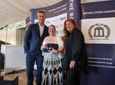 Lianne receiving her award
