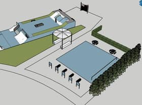 A digital impression of how the skate park could look.