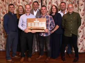 Metheringham Fire Station get their Beacon station award. EMN-210410-121322001