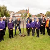 The tree planting in Mablethorpe earlier this month.