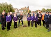 The tree planting in Mablethorpe earlier this month.