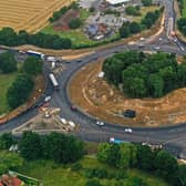 Work is moving on at pace on Holdingham Roundabout. EMN-210510-182237001