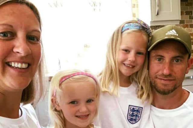Daniel with his wife Anna and daughters Emily and Ella-Carole.