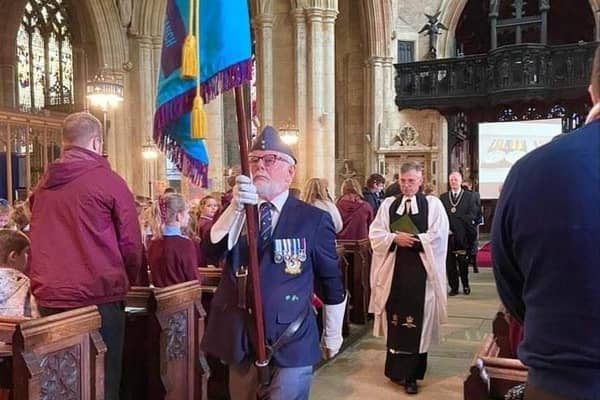 Vicar of Sleaford Rev Philip Johnson, led the commemorative service at St Denys' Church. EMN-210610-154544001
