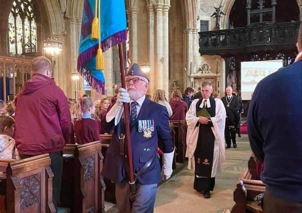 Vicar of Sleaford Rev Philip Johnson, led the commemorative service at St Denys' Church. EMN-210610-154544001
