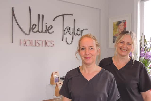 Award-winners - Lorna O'Sullivan and Christine Massey of Nellie Taylor Holistics in Heckington. EMN-210810-164037001