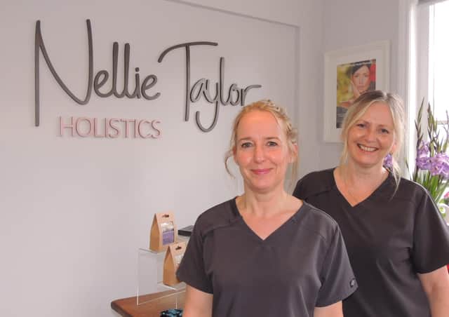 Award-winners - Lorna O'Sullivan and Christine Massey of Nellie Taylor Holistics in Heckington. EMN-210810-164037001