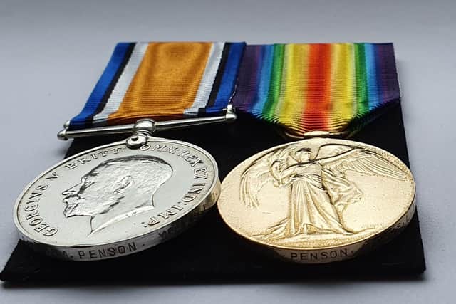 Charlie Penson's medals. EMN-210610-154804001