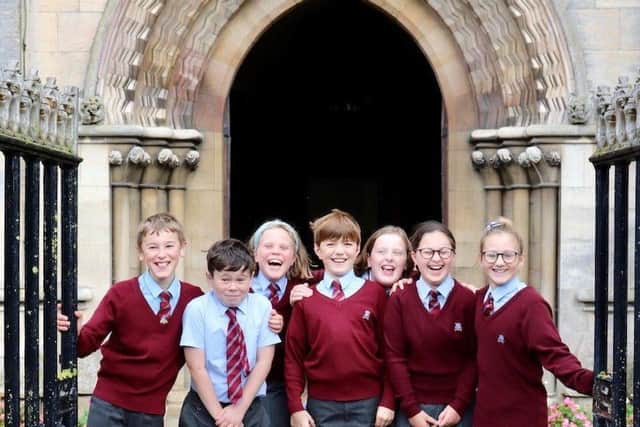Year 6 William Alvey School pupils involved in the commemorative service at St Denys' Church. EMN-210610-154140001