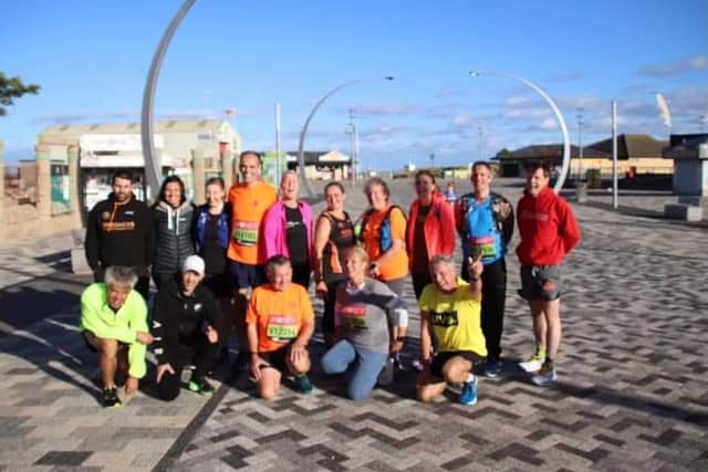 Virtual runners in Skegness.
