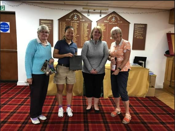 Sus Taylor, Leven Li, lady Captain Mag’s McArthur and Lynn Ewart.