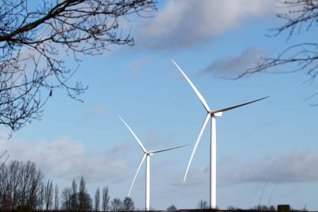 Wind farms.