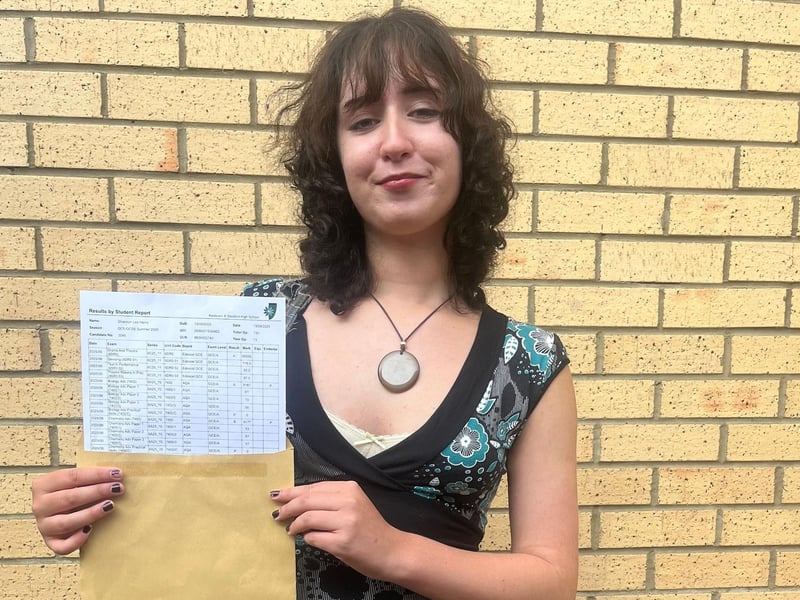 Shannon Henry battled significant health problems but is now off to study Biomedical Sciences at Kings College London after achieving AAB in her A levels. Photo: KSHS