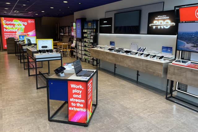 A look inside of the new O2 shop in Marshall's Yard in Gainsborough
