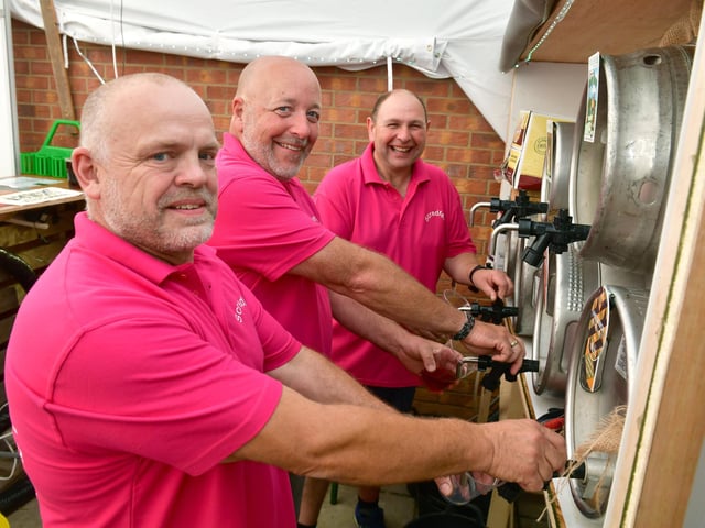 L-R Ian Metcalfe (chairman), Paul Thompson, Steve Mason