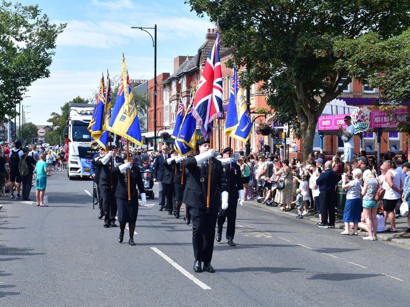 Action from the parade on Sunday, August 9.
