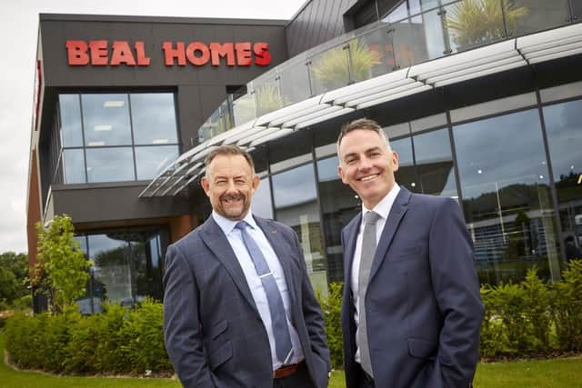 Beal Homes Chief Executive Richard Beal, left, and new Sales and Marketing Director Ross Clarkson