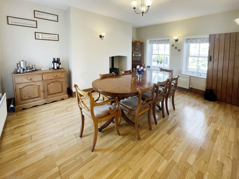 The dining room.