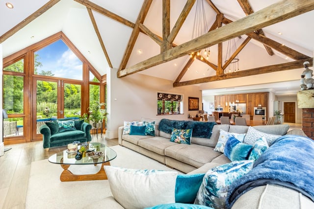 The open plan kitchen/living area.