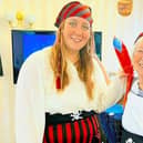 Colleagues and Residents Embracing the Pirate Life