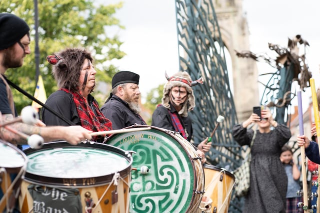 Sleaford's Clansband Drummers. Photo: Emilie Nunn