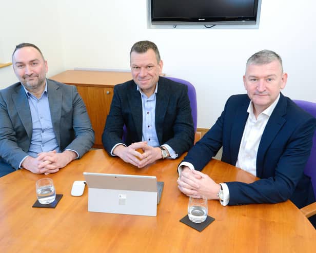 L-R: Richard Green - Underwood Green, Damon Brain - Duncan & Toplis, Gary Underwood - Underwood Green