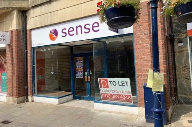 The former Sense charity shop in Strait Bargate, Boston.