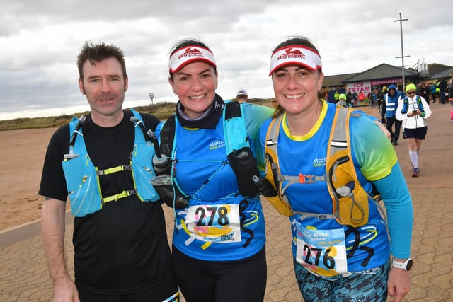 Enjoying a trip to the seaside (from left) Mark, Kerry and Kate Hopkinson of Nottingham