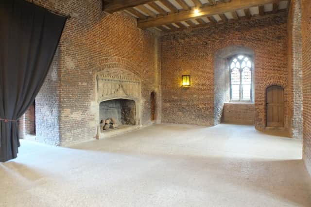 Tower chamber, formerly known as the parlour on the ground floor of the great tower, now discovered to be a servants' hall 
Credit, National Trust